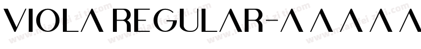 VIOLA Regular字体转换